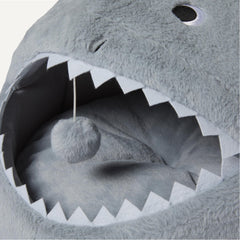 Amazon Basics shark cat house removable pillow for easy cleaning and all-season comfort