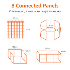 Amazon Basics tool-free assembly enables quick setup and simple storage.