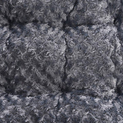 Amazon Basics crate pad features tufted stitching for cushioned support