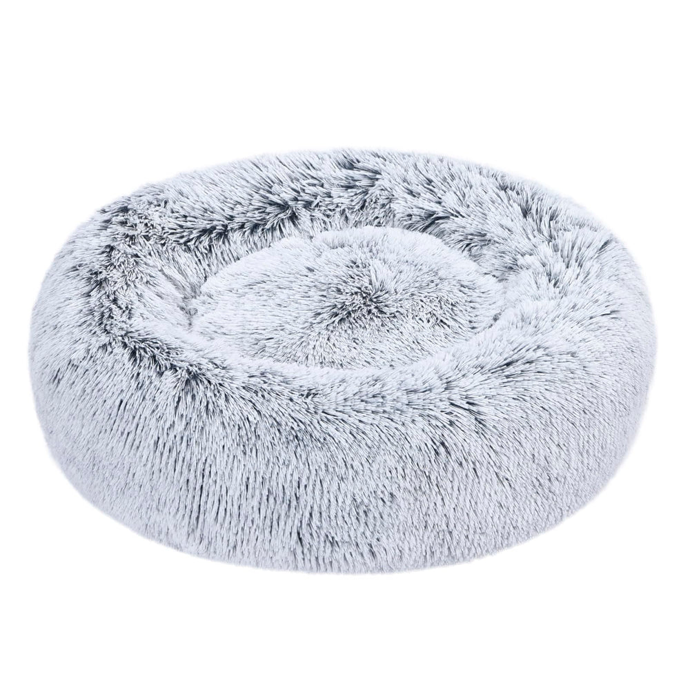 Amazon Basics donut bed removable cover close-up for easy cleaning