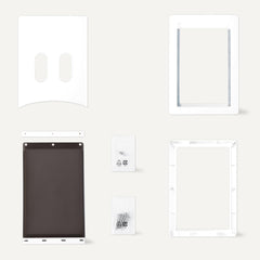 Amazon Basics white and grey finish suitable for versatile home use