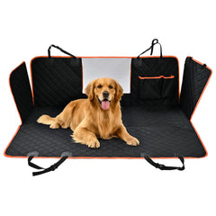 Amazon Basics seat cover with nonslip backing keeps the pet area secure.