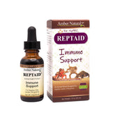 AMBER NATURALZ Reptaid bottle front highlighting a premium herbal supplement for small reptiles