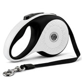American Kennel Club retractable leash extended to 16.4 feet for controlled exploration.
