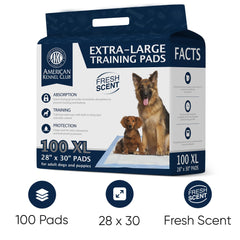 American Kennel Club XXL+ pads 28x44 side view highlights extended surface for multiple pets