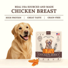 American Paws single-protein chicken chunks, neatly arranged for easy training rewards
