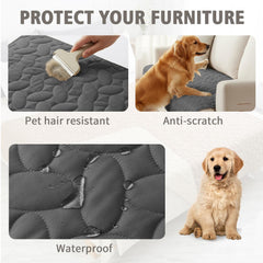 Ameritex anti-slip paw design keeps the cover in place during play