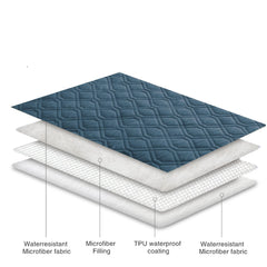 Ameritex machine washable dog bed cover for easy cleaning after paws