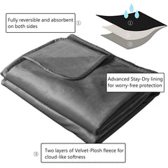 Ameritex pet bed blanket soft velvet minky texture enhances comfort