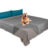 Ameritex pet bed blanket waterproof velvet top view protects furniture from spills.