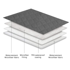 Ameritex soft pet blanket on couch creates a cozy, protected seating area.