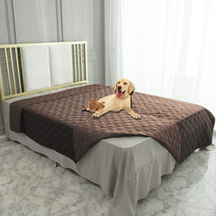 Ameritex waterproof blanket reversible dog bed cover β top view protects furniture from pet mess.
