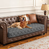 Ameritex waterproof dog bed cover closeup showing protective layer for furniture