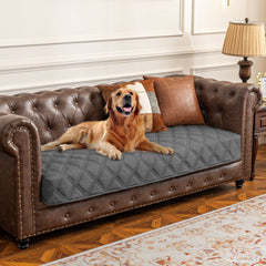 Ameritex waterproof dog bed cover closeup showing protective layer for furniture