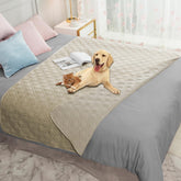 Ameritex waterproof dog bed cover top view protects furniture from spills