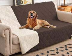 Ameritex Waterproof Dog Bed Cover protects your sofa from spills and accidents.
