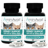 AminAvast kidney support capsules ready to sprinkle into pet meals for kidney care
