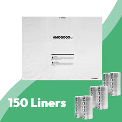 AMOGOGOPET transparent waste bags for quick waste assessment