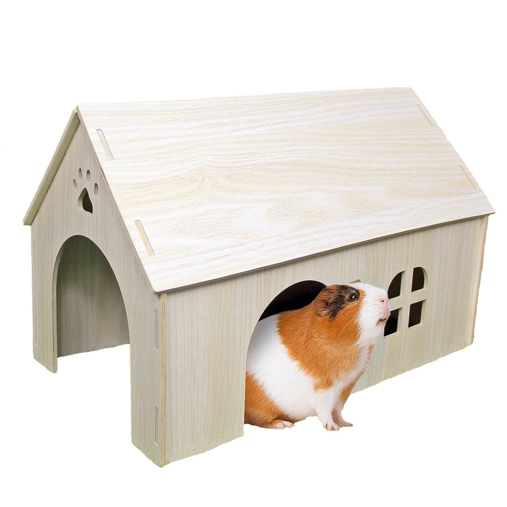 Amonk Guinea Pig Hideout front view showing spacious entry for play