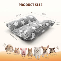 Amremsu rabbit bed with cotton padding offers cushioned support for joints