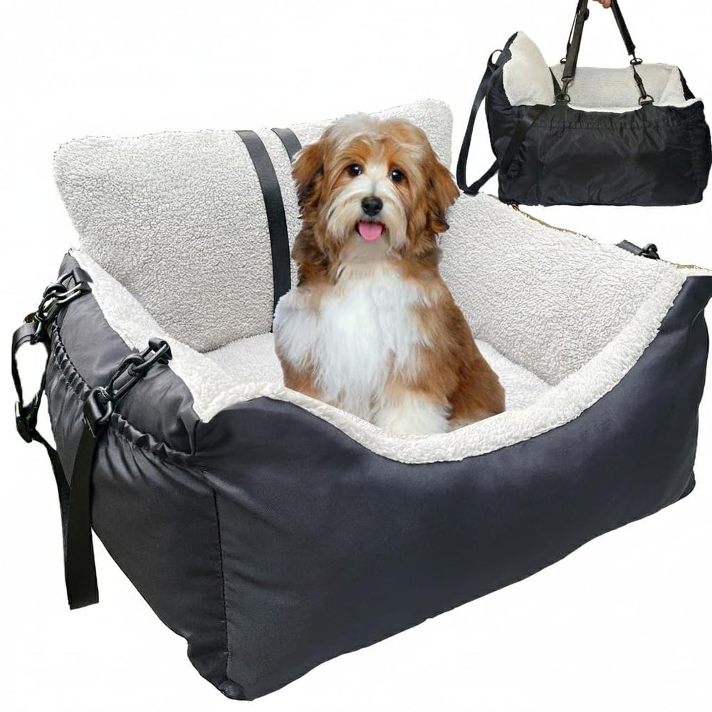 Amremsu small dogs car seat clip-on keeps puppy secure during drives