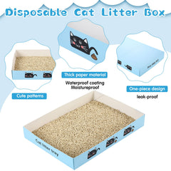 Amyhill waterproof-coated paper litter box containing liquids and odors.