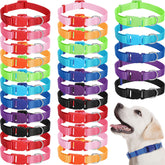 Amylove 27-piece dog collar pack in multiple colors for daily wear.