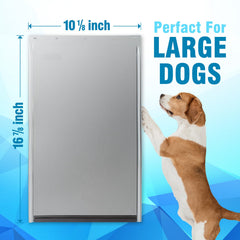 AMZOO weather-resistant flap with magnetic closure reduces noise and drafts.