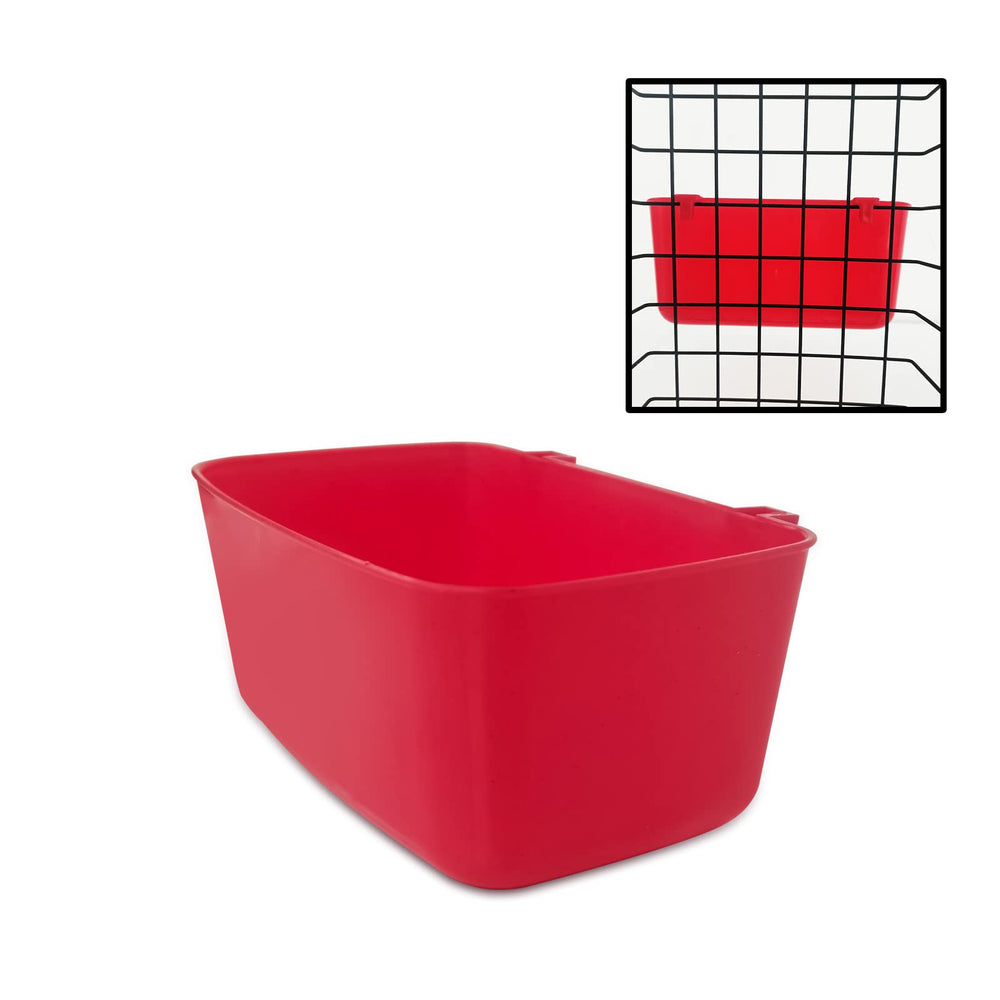 AMZSYLV 26-pack rabbit feeder cups mounted for easy cage installation.