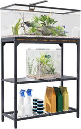 AnBaiMei aquarium stand top tier supports 5–30 gallon tanks with a sturdy surface.