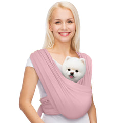 AnccoPlus front-facing dog carrier patented design provides secure, close-to-chest support
