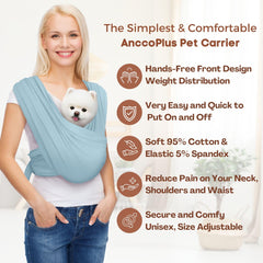 AnccoPlus padded-back-sponge carrier provides comfortable cushioning during use.