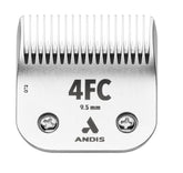 Andis ceramicEDGE 4FC blade close-up for a 3/8 inch cut, ideal for precise body grooming