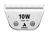Andis ceramicEDGE wide blade #10W for faster, even grooming across larger body areas.