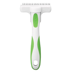Andis deshedding tool with ergonomic handle for comfortable grooming.