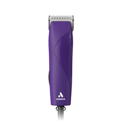 Andis EasyClip professional animal clipper purple kit ready for a precise groom