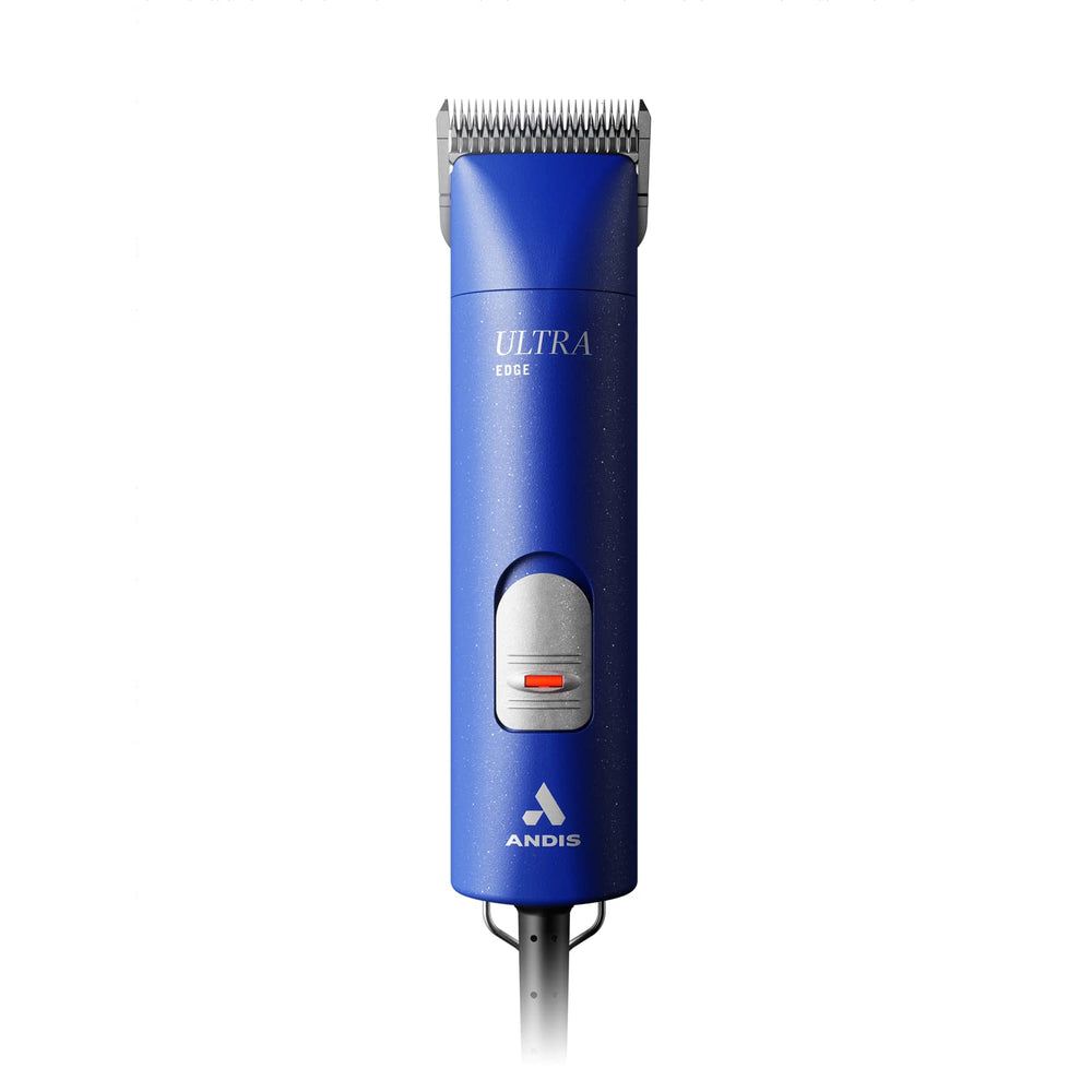 Andis UltraEdge clipper with blue housing for calm, precise grooming
