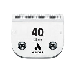 Andis UltraEdge Size 40 blade close-up for ultra-close precision.