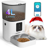 ANDOLL HOME automatic cat feeder 4L front view for smooth, hands-free feeding.
