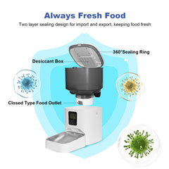 ANDOLL HOME desiccant box keeps pet food dry and fresh in feeder
