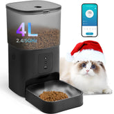 Andoll Home feeder front view shows compact matte black housing for modern homes.