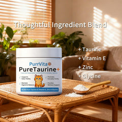 ANEFOSE PurrVita measuring scoop shown for precise daily dosing.