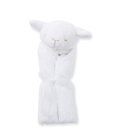 Angel Dear White Lamb Blankie in cashmere-soft microfiber for cozy naps.
