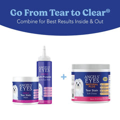 ANGELS' EYES Natural Plus chew close-up showing a tasty treat potential tear-stain help.
