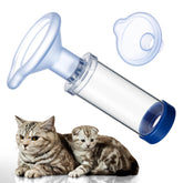 Anglechic cat inhaler spacer for snug fit and easy medication delivery.