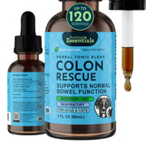 Animal Essentials Colon Rescue bottle with dropper for easy pet digestion support