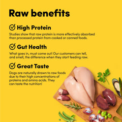Animals Like Us RawMix50 kibble-mix in bowl for convenient feeding
