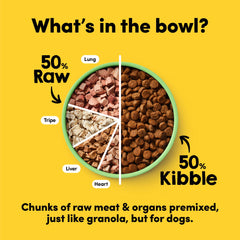 Animals Like Us RawMix50 lamb-tripe pieces entice taste while supporting a grain-free diet.
