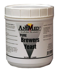 ANIMED Brewers Yeast Pure 2lb bottle for horses and dogs, convenient supplement