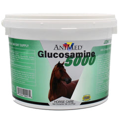 ANIMED Glucosamine 5000 bottle pour supports joint comfort and digestion for horses.